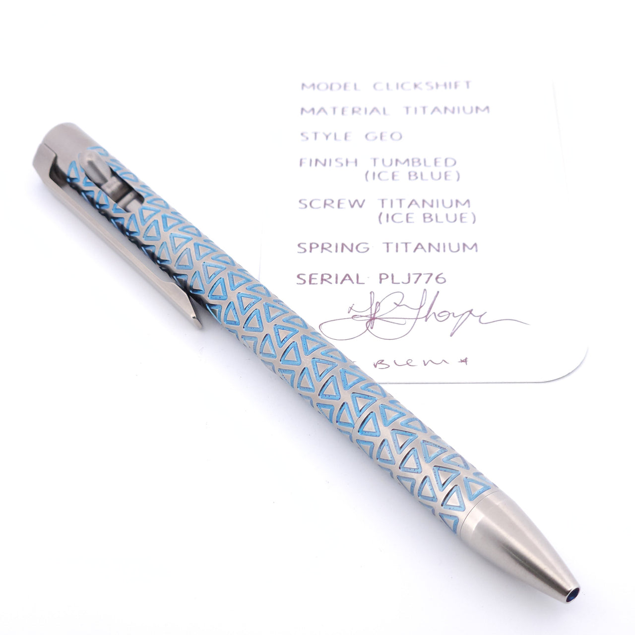PenLab™ Custom Pen: PLJ776 - "Geo" *BLEM*