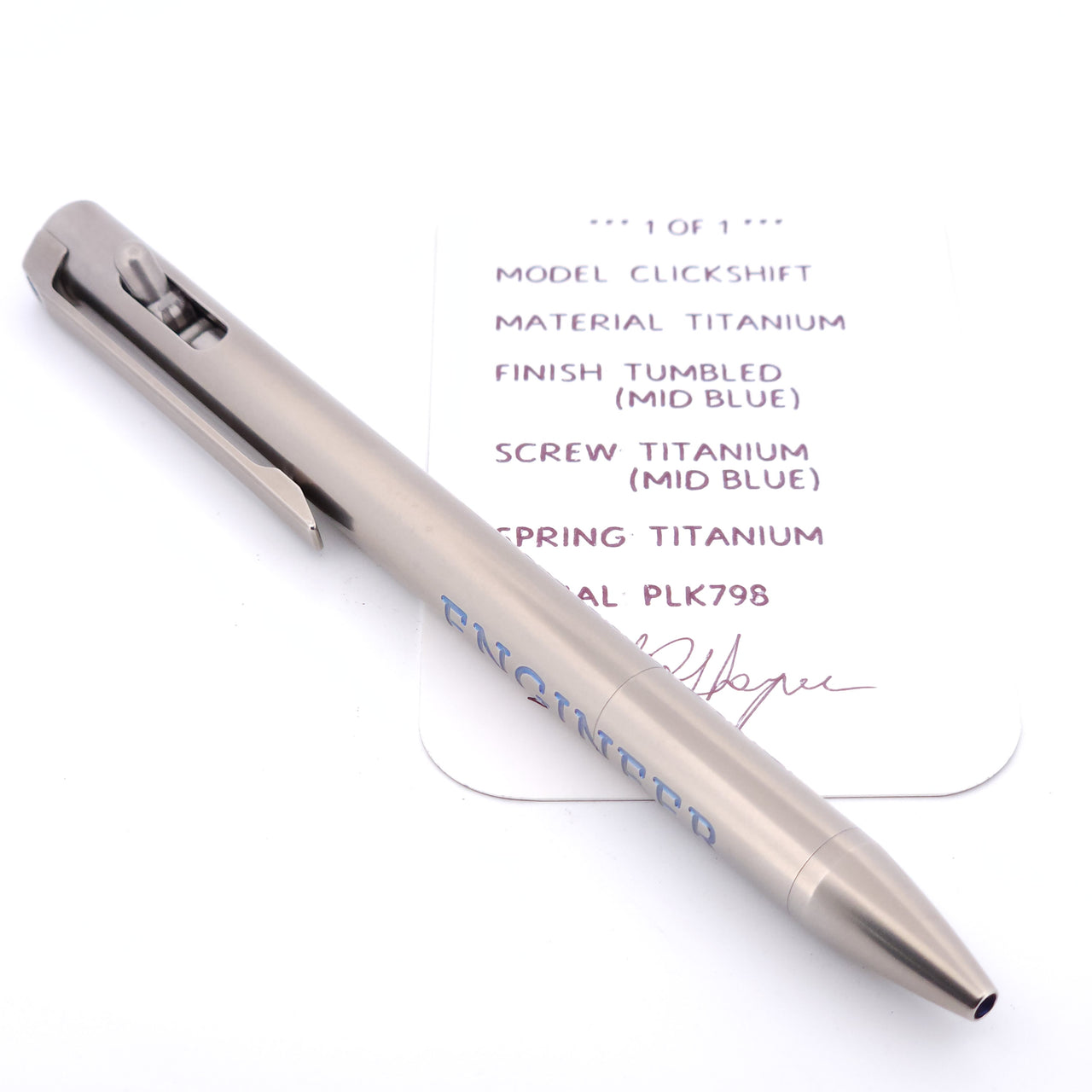PenLab™ Custom Pen: PLK798 * 1 of 1 *