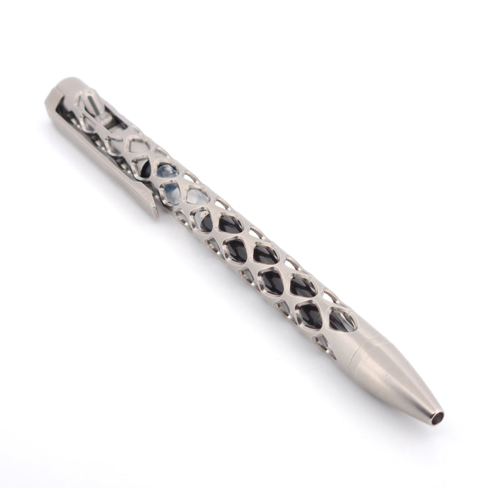 Skelly Dragon matte titanium pen