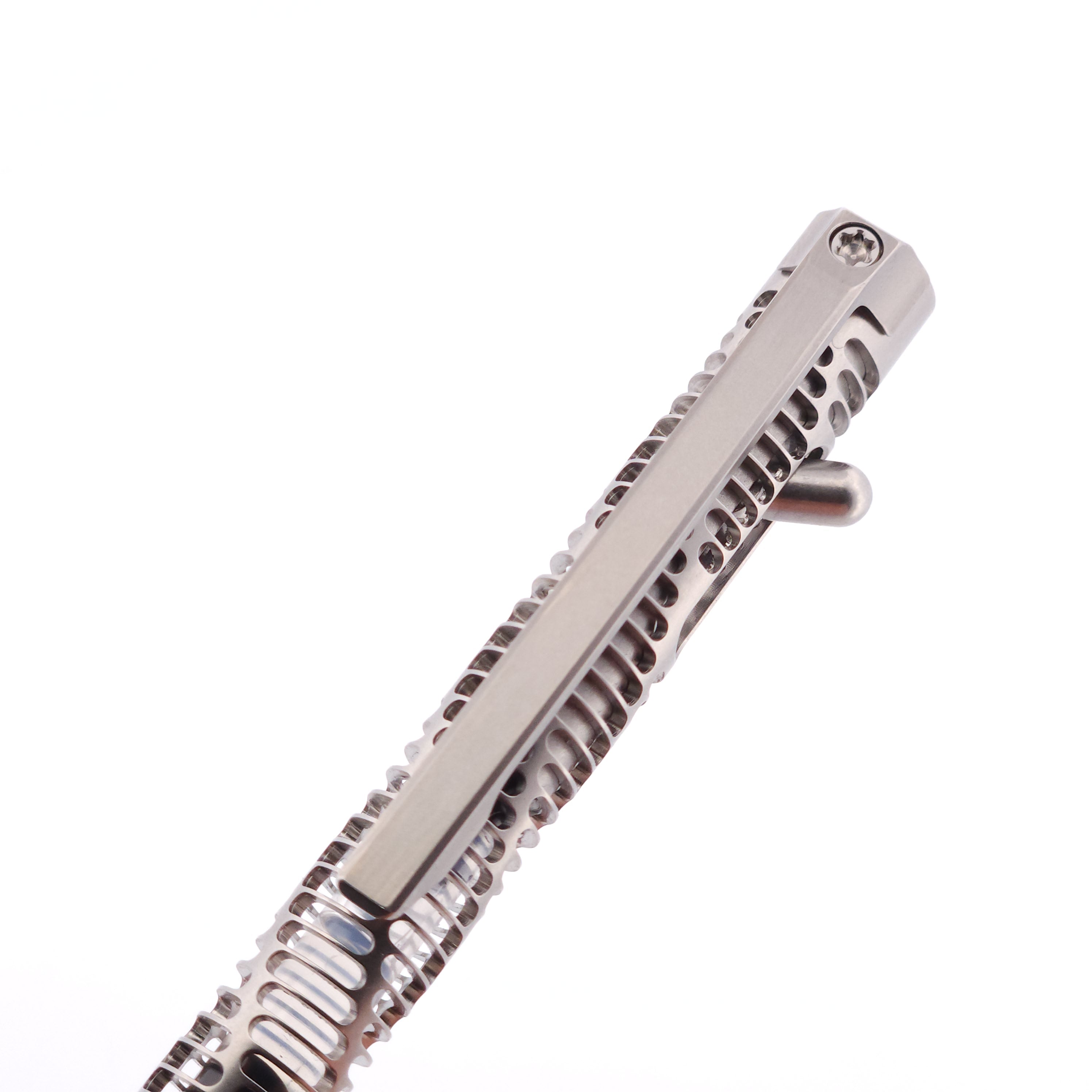 Clickshift™ "Skelly Helix" - Custom Titanium Pen (Matte)