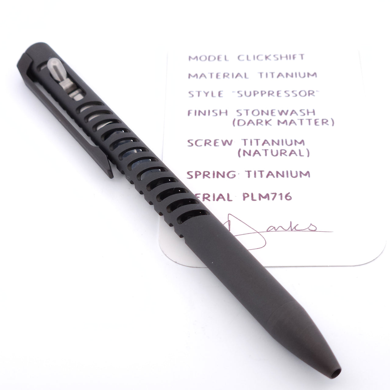 PenLab™ Custom Pen: PLM716 - "Suppressor"