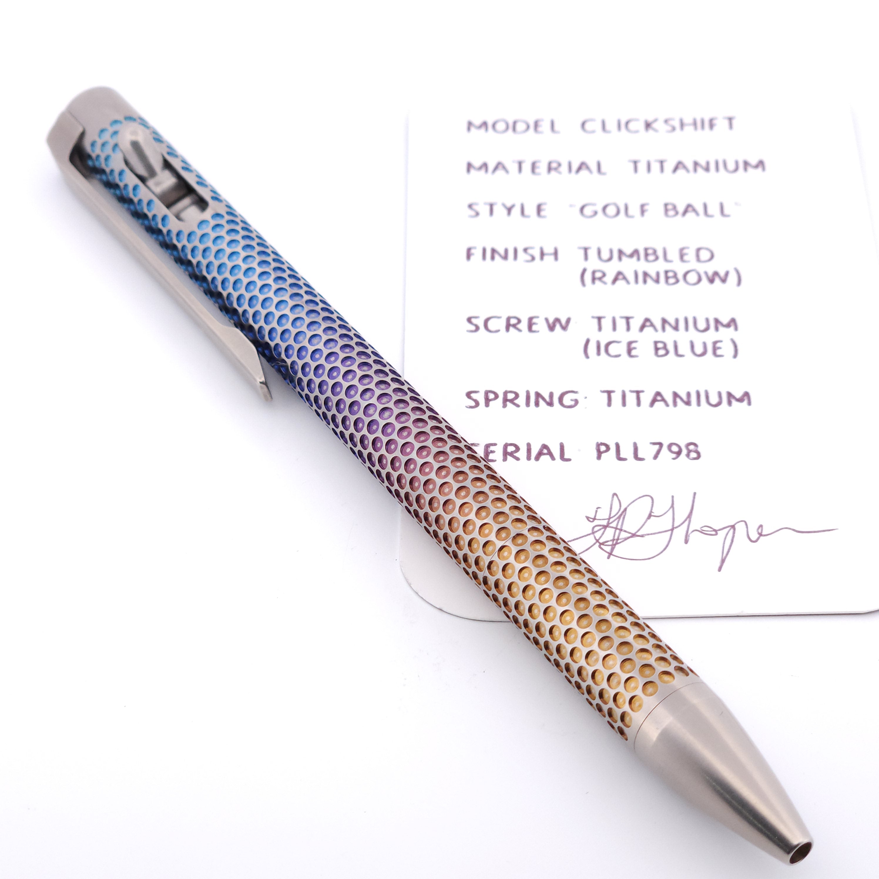 PenLab™ Custom Pen: PLL798 - "Golf Ball"