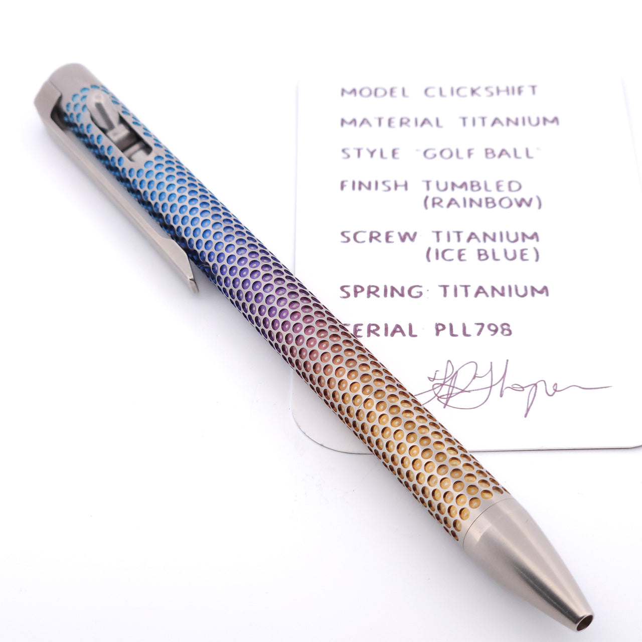 PenLab™ Custom Pen: PLL798 - "Golf Ball"