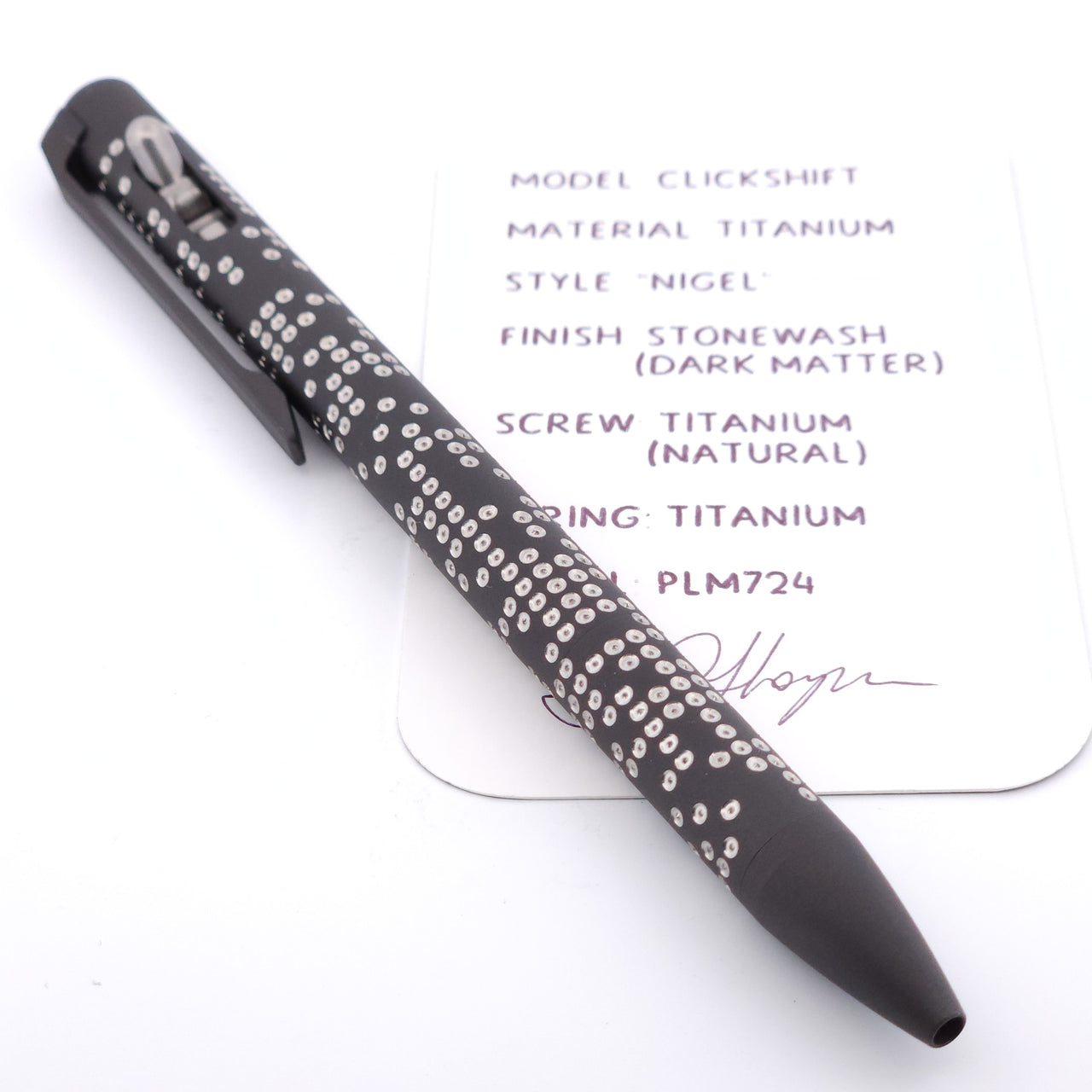 PenLab™ Custom Pen: PLM724 - "Nigel"