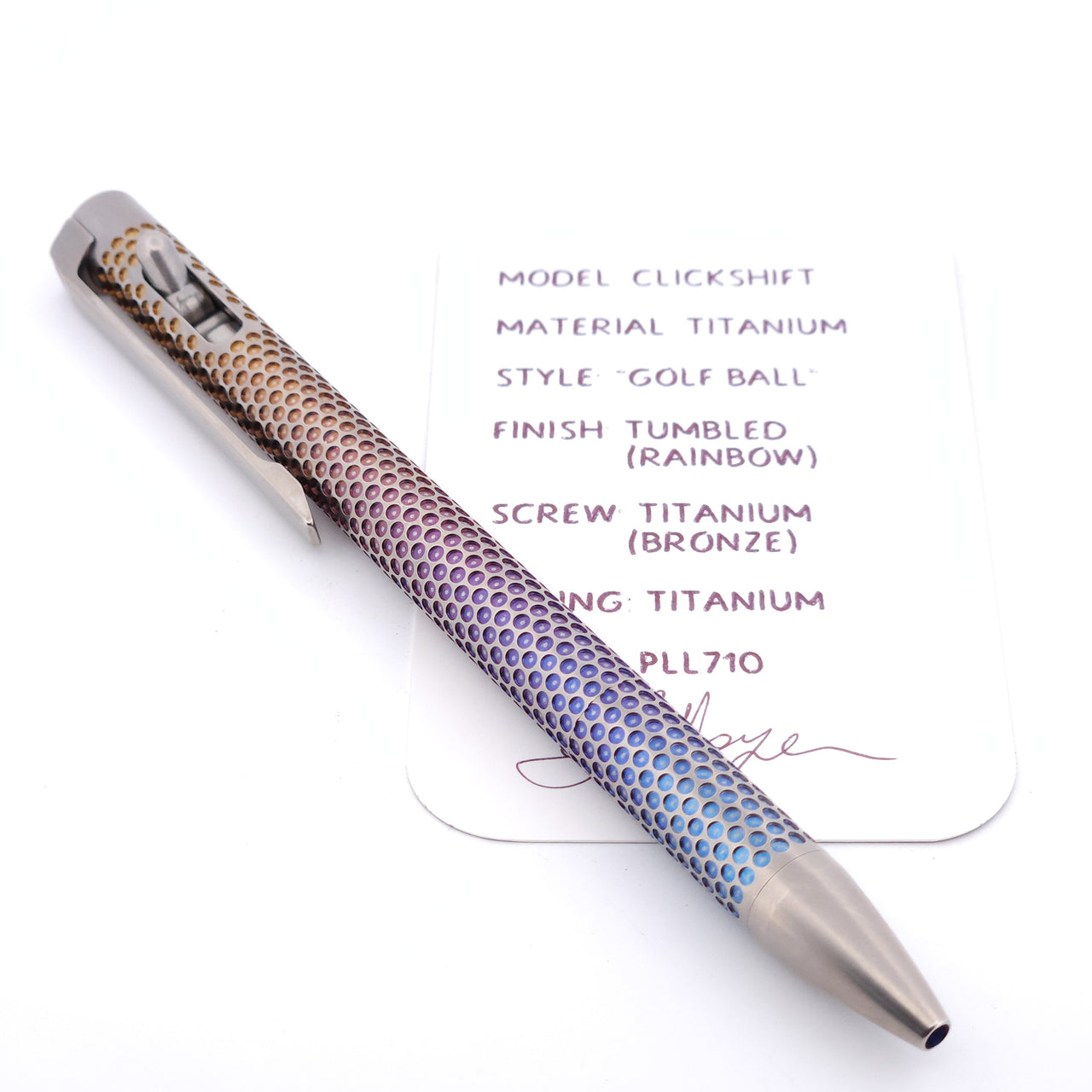 PenLab™ Custom Pen: PLL710 - "Golf Ball"