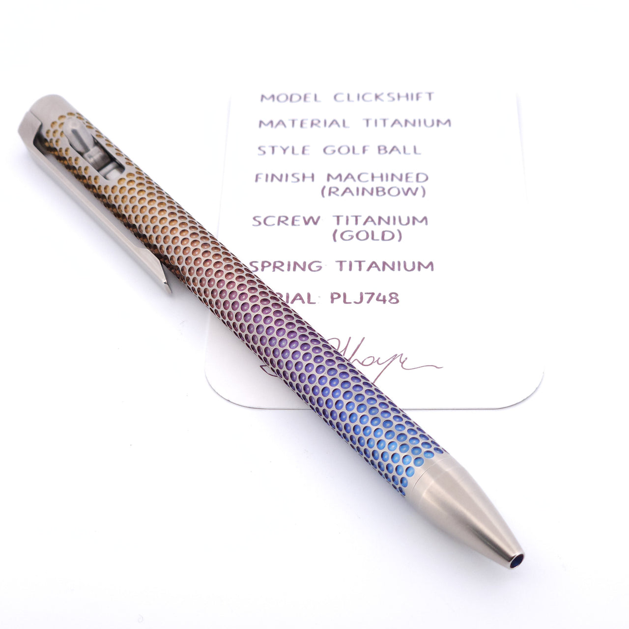PenLab™ Custom Pen: PLJ748 - "Golf Ball"