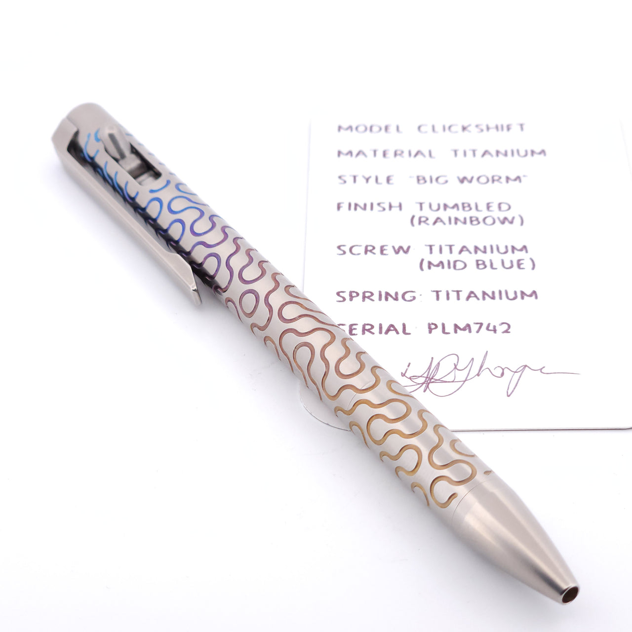 PenLab™ Custom Pen: PLM742 - "Big Worm"
