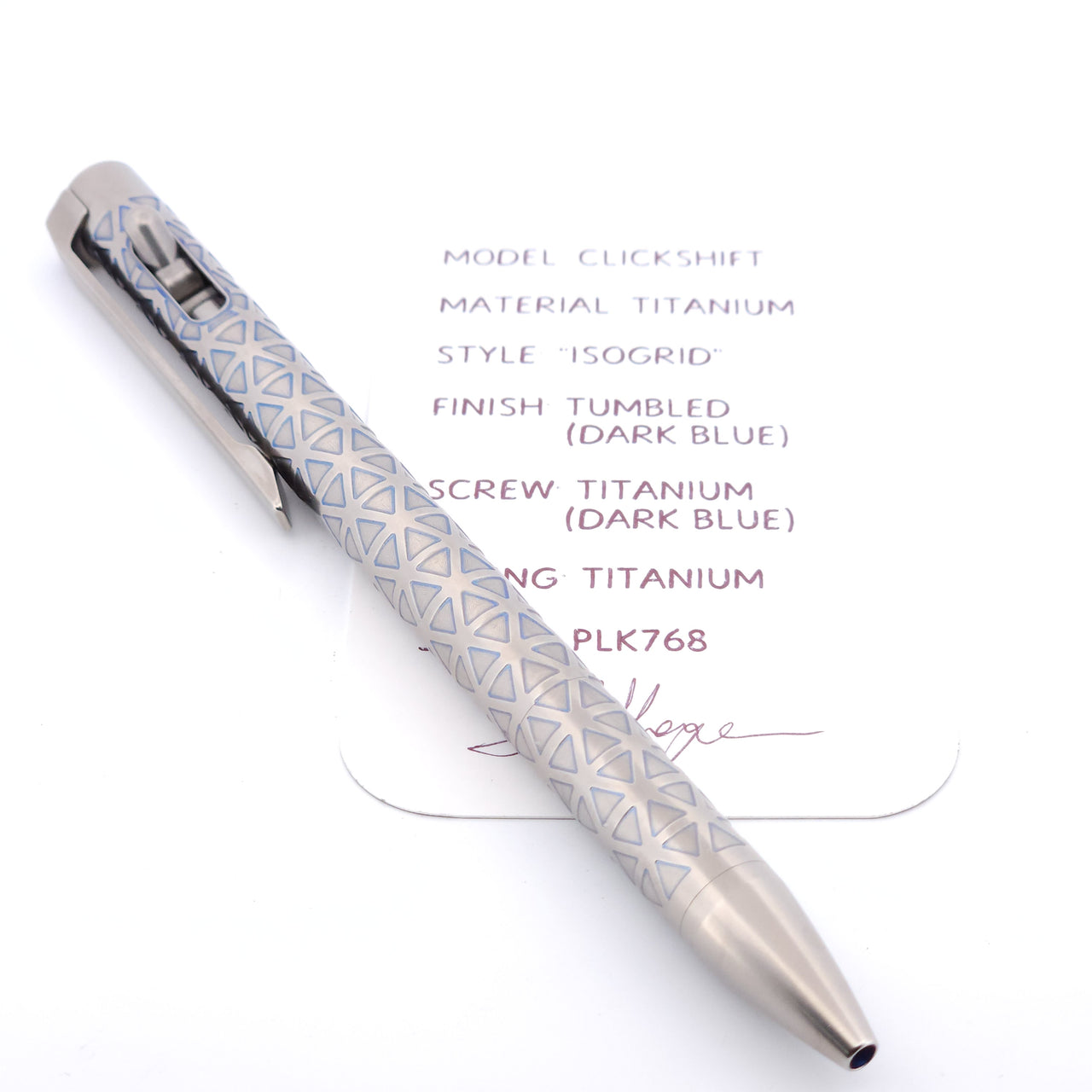 PenLab™ Custom Pen: PLK768 - "Isogrid"
