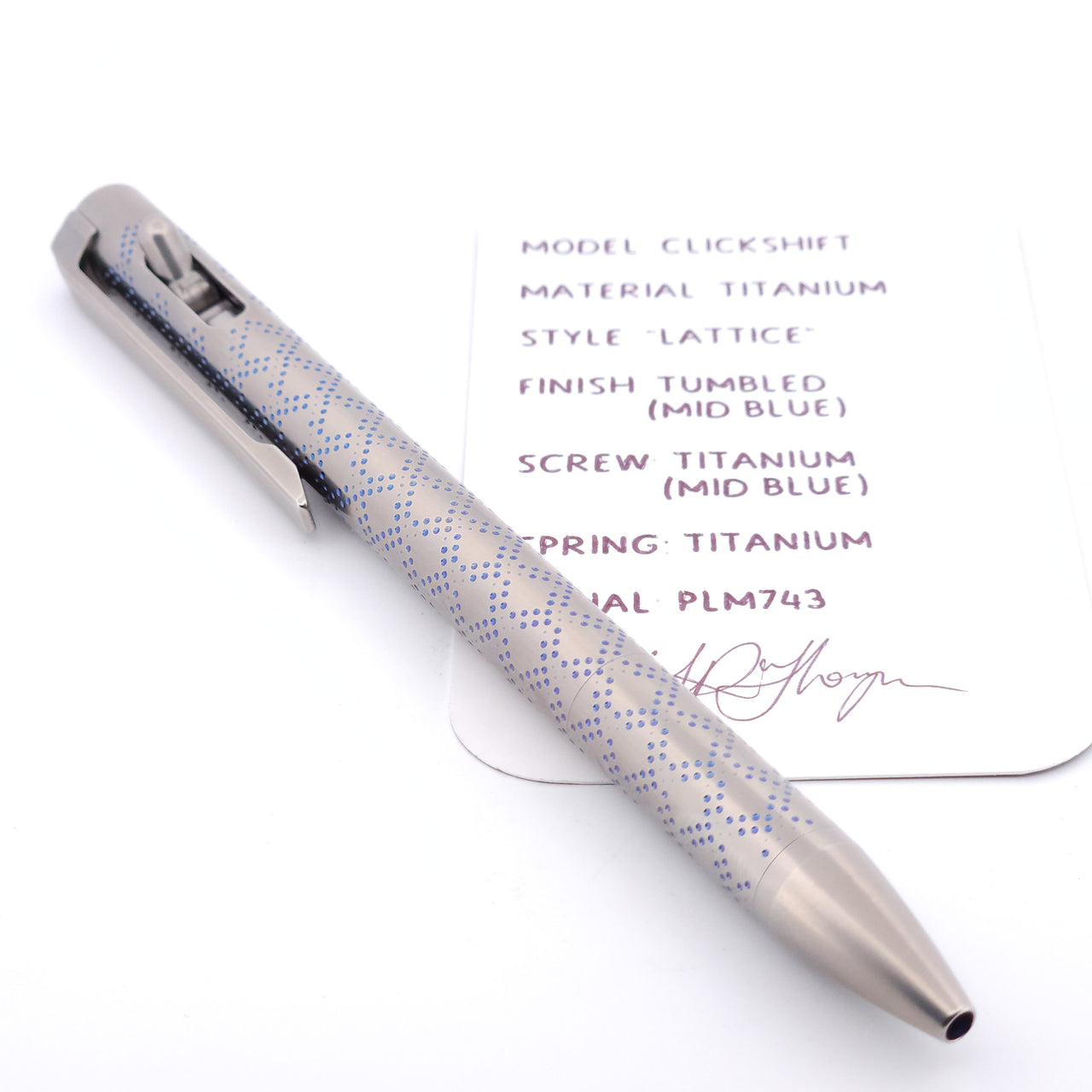 PenLab™ Custom Pen: PLM743 - "Lattice"
