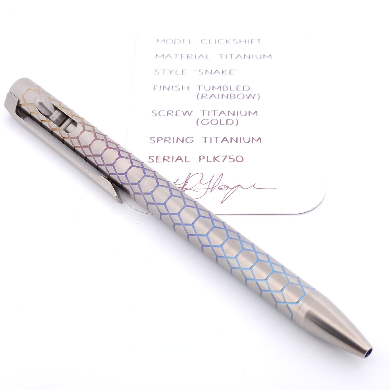 PenLab™ Custom Pen: PLK750 - "Snake"