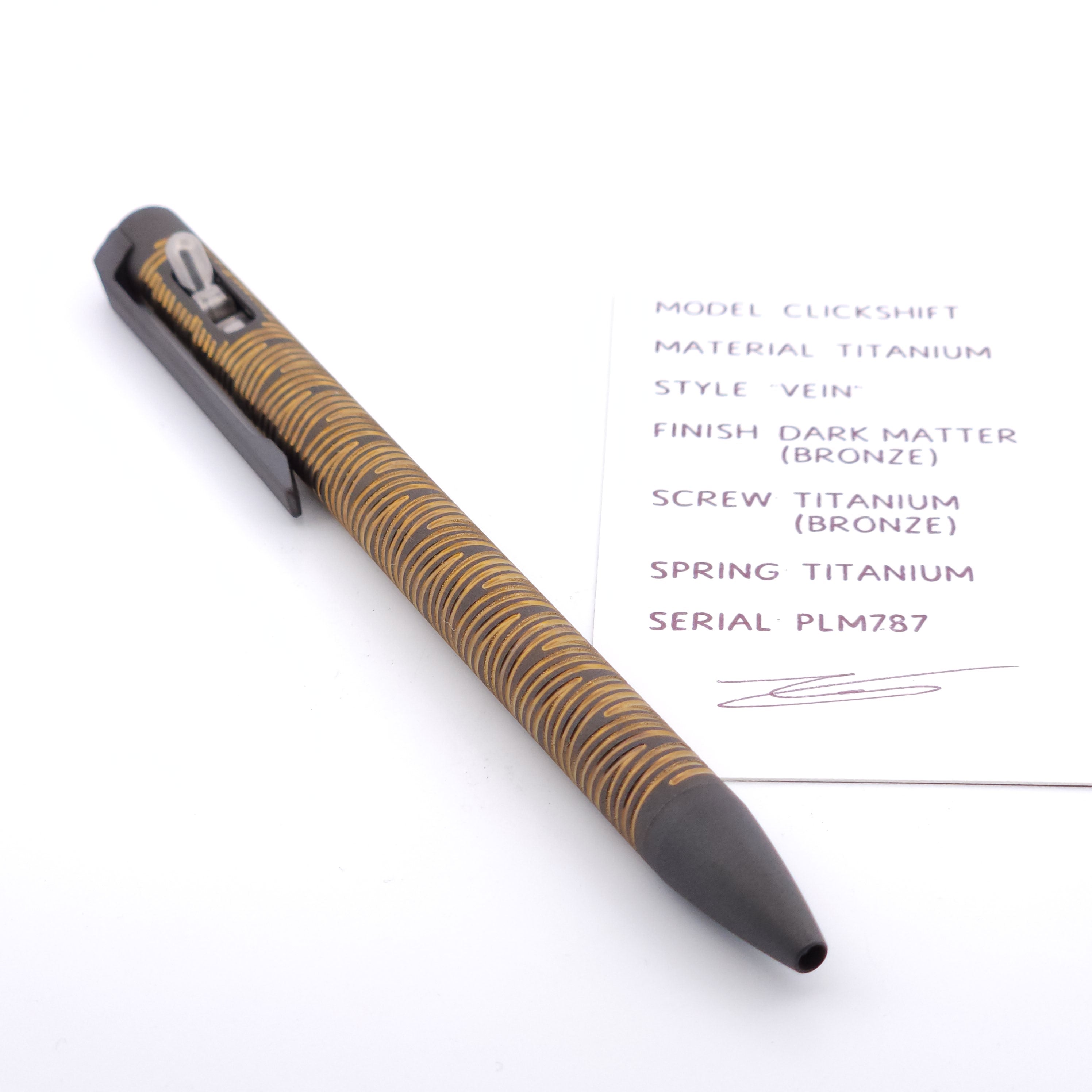 MAGNUS ClickShift V4 レバー式機構 チタン製ボールペン NEW Titanium Click Pen - The ClickShift™ by Magnus Macdonald