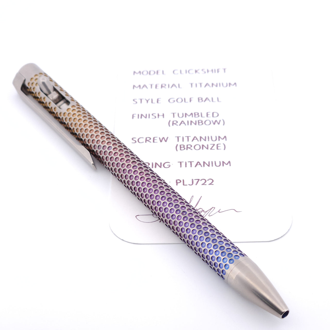 PenLab™ Custom Pen: PLJ722 - "Golf Ball"