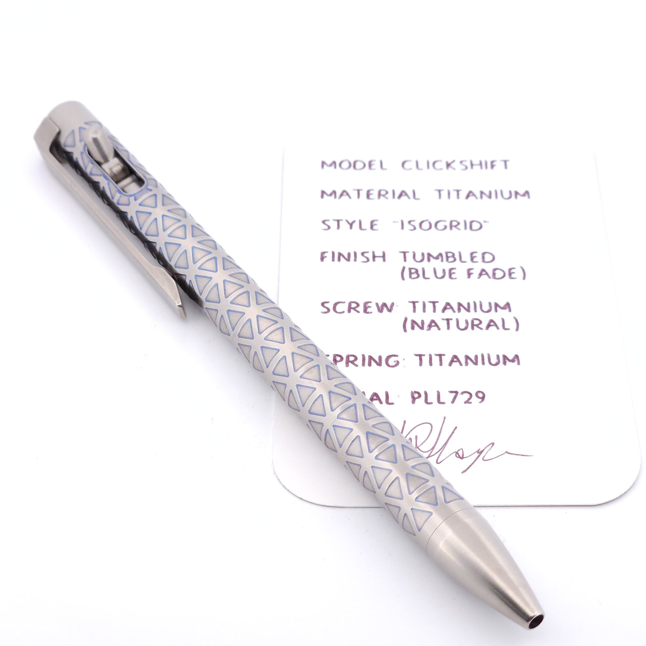 PenLab™ Custom Pen: PLL729 - "IsoGrid"
