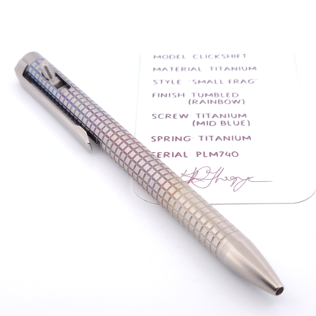 PenLab™ Custom Pen: PLM740 - "Small Frag"