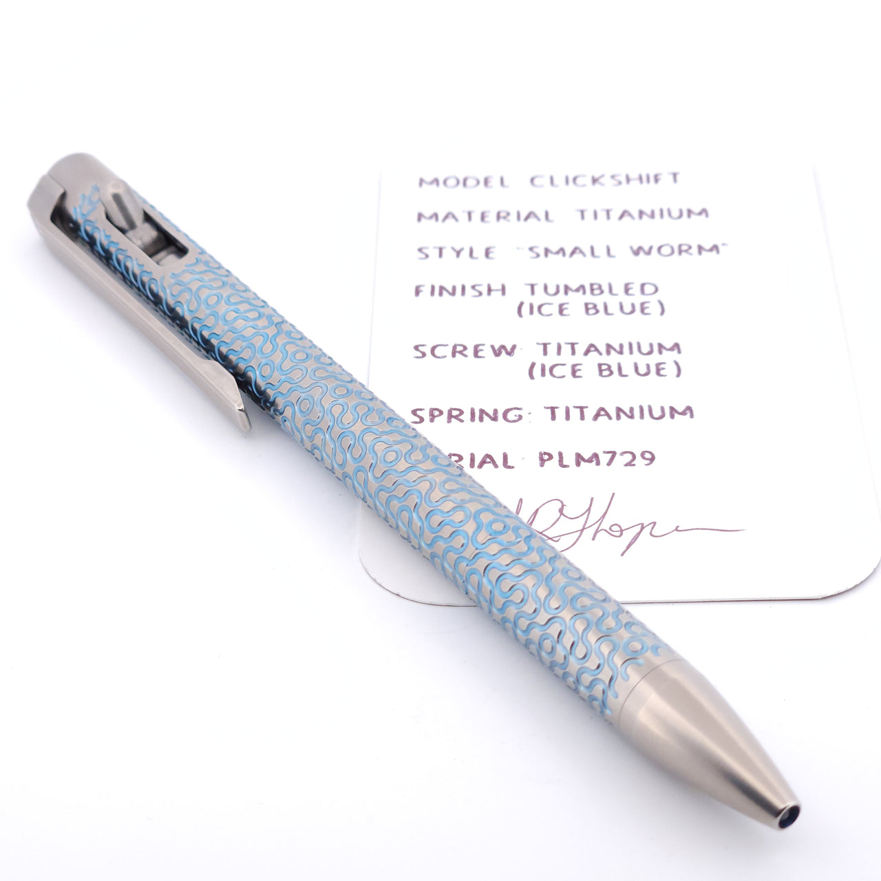PenLab™ Custom Pen: PLM729 - "Small Worm"