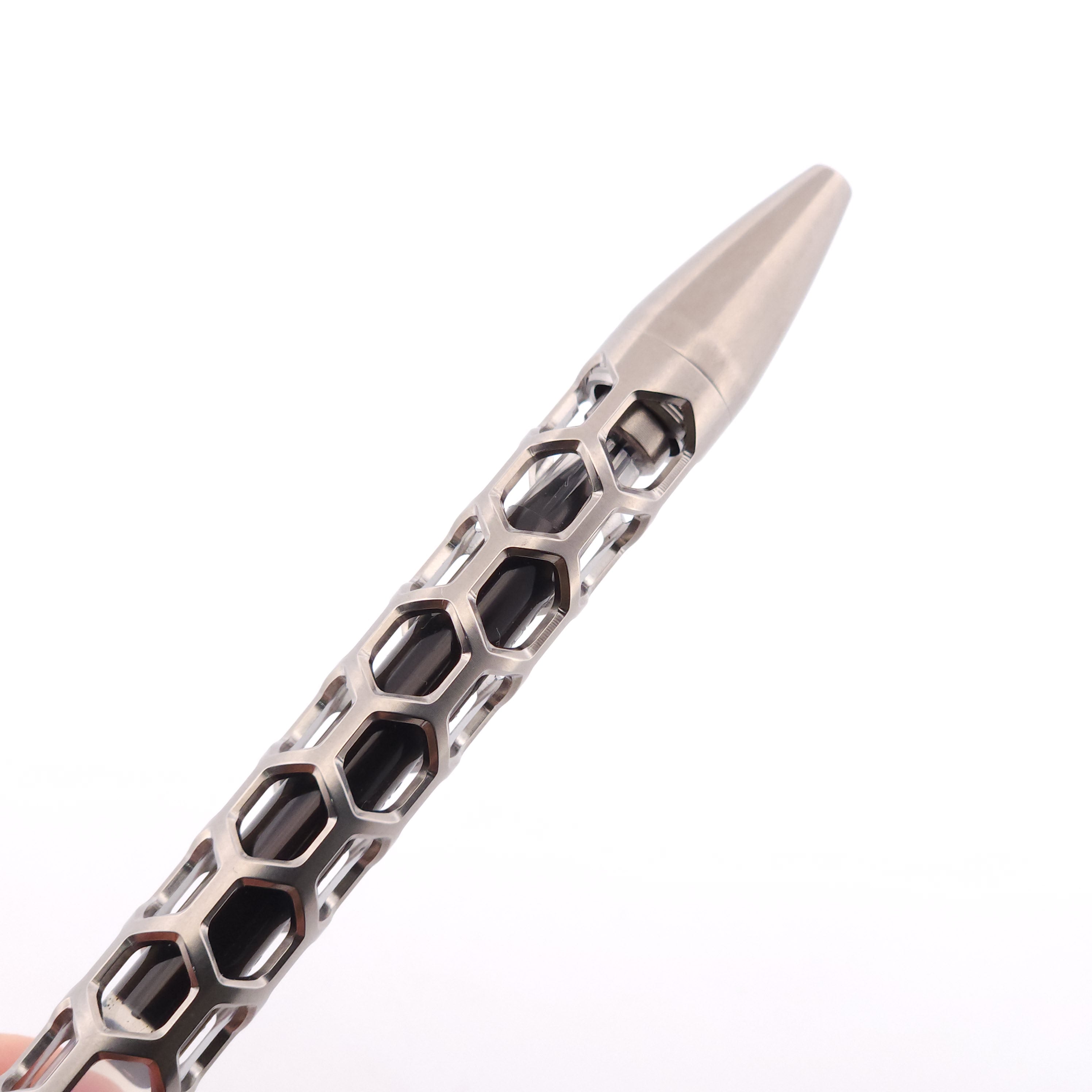 Clickshift™ "Skelly Hex" - Custom Titanium Pen (Matte)
