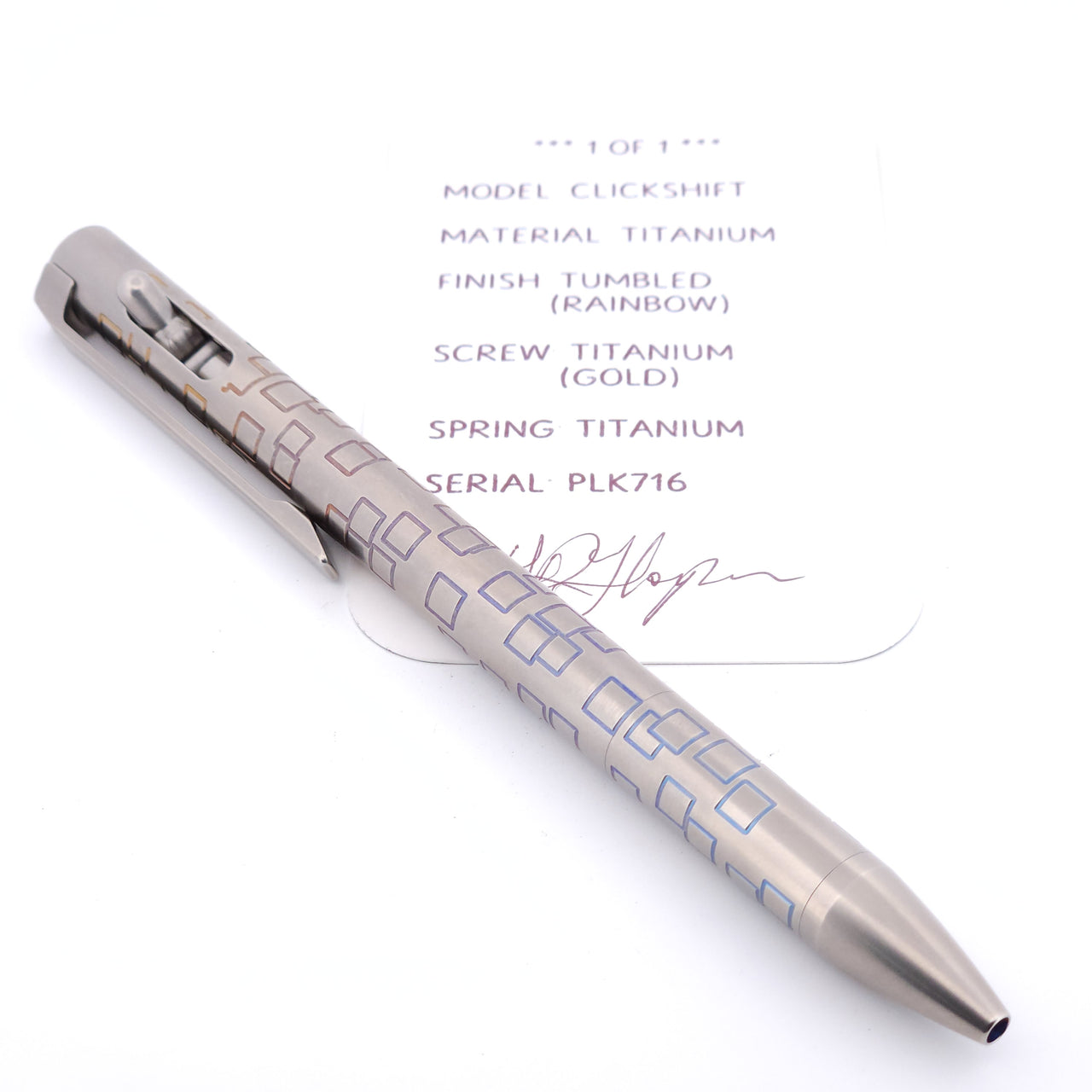 PenLab™ Custom Pen: PLK716 * 1 of 1 *