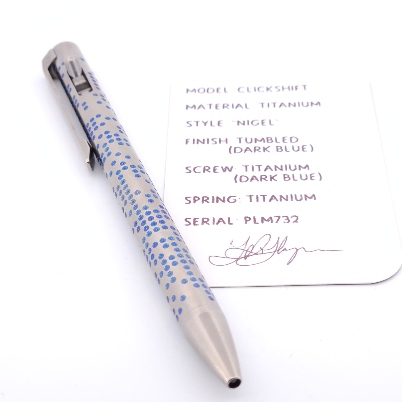 PenLab™ Custom Pen: PLM732 - "Nigel"