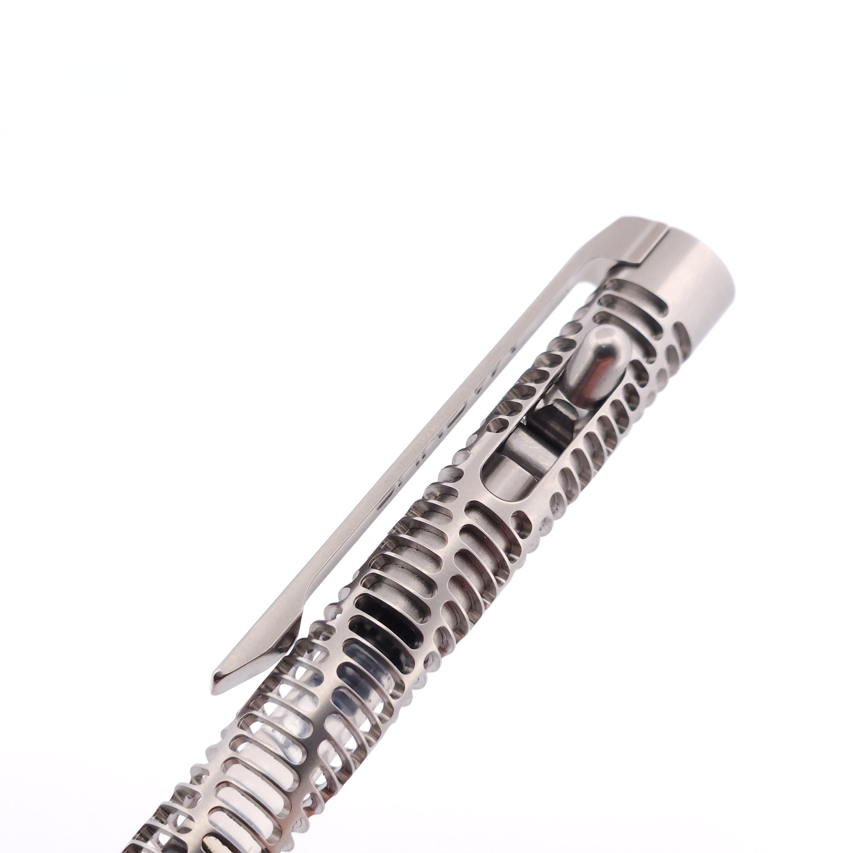 Clickshift™ "Skelly Helix" - Custom Titanium Pen (Matte)