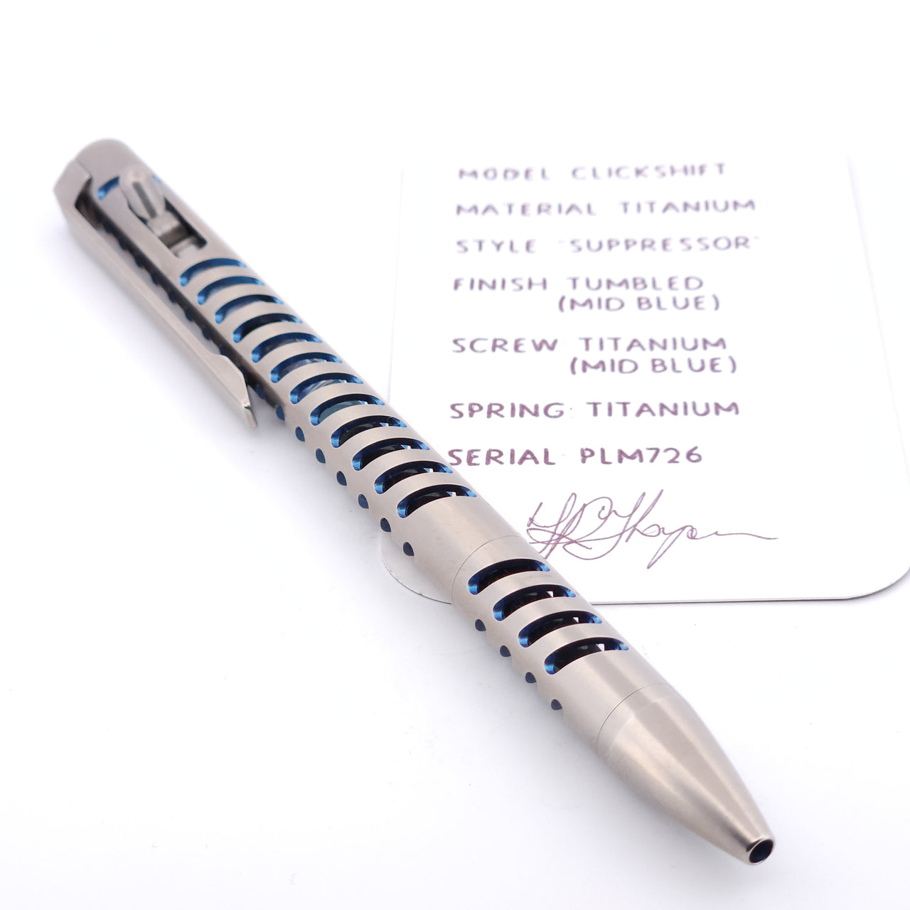 PenLab™ Custom Pen: PLM726 - "Suppressor"