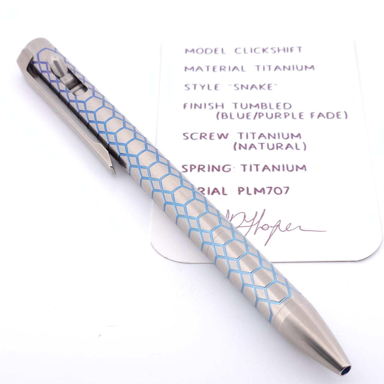 PenLab™ Custom Pen: PLM707 - "Snake"
