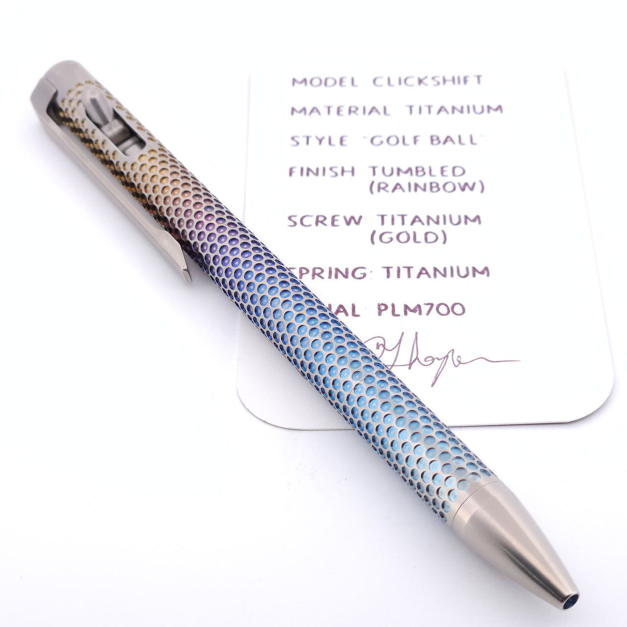 PenLab™ Custom Pen: PLM700 - "Golf Ball"