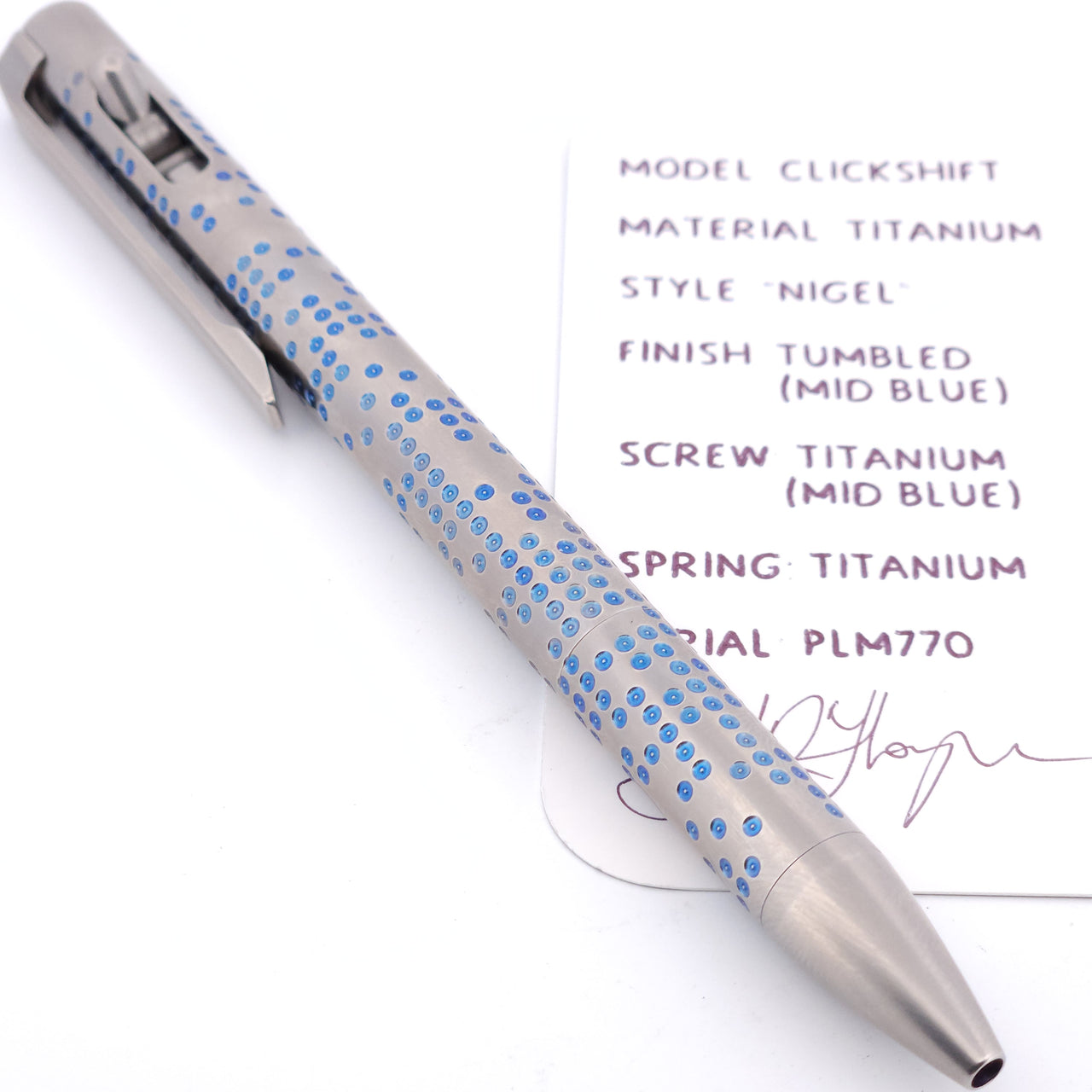 PenLab™ Custom Pen: PLM770 - "Nigel"