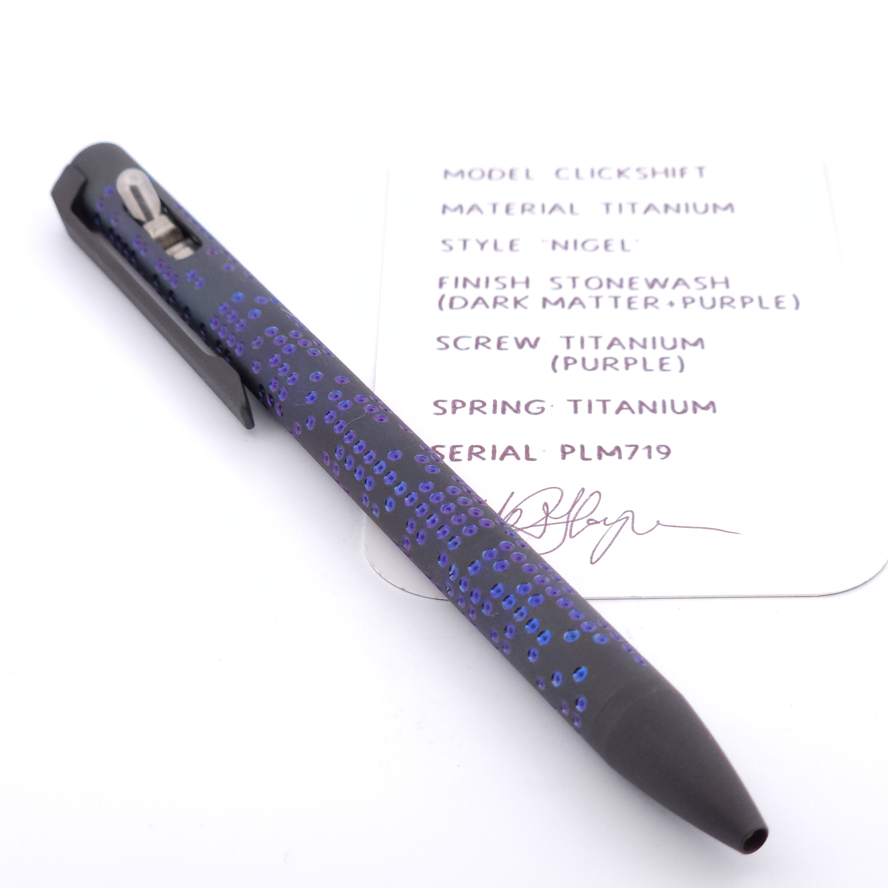 PenLab™ Custom Pen: PLM719 - "Nigel"