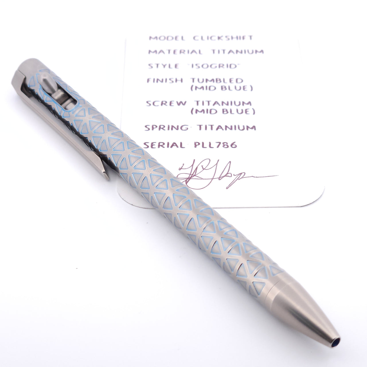 PenLab™ Custom Pen: PLL786 - "Isogrid"